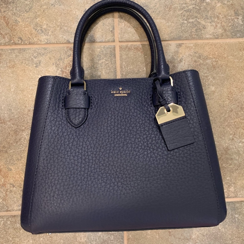 KATE SPADE ALIANA CARTER SATCHEL BAG BLAZER BLUE - Picture 7 of 8